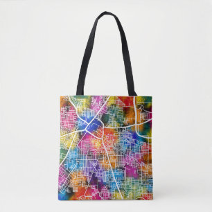 Bolsa Tote Mapa da cidade de Delhi Najafgarh