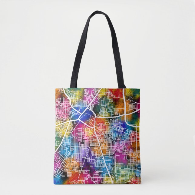 Bolsa Tote Mapa da cidade de Delhi Najafgarh (Frente)