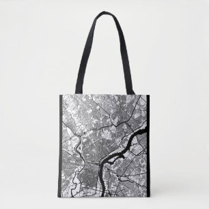 Bolsa Tote Mapa da Cidade de Filadélfia EUA