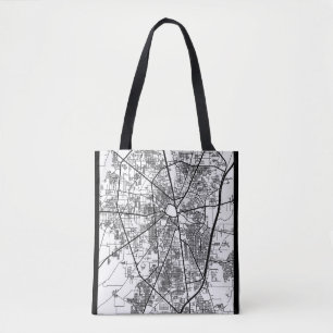 Bolsa Tote Mapa da Cidade de Gujranwala Paquistão