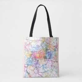 Bolsa Tote Mapa da cidade de Jinan China