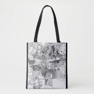 Bolsa Tote Mapa da Cidade de Lusaca Zâmbia