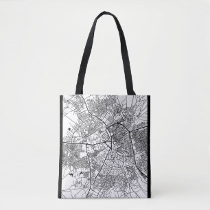 Bolsa Tote Mapa da Cidade de Maiduguri Nigéria