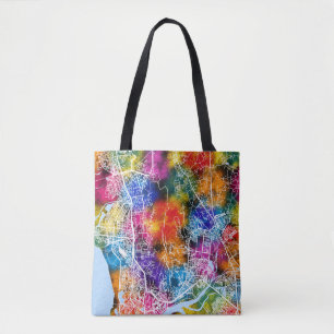 Bolsa Tote Mapa da Cidade de Mumbai Maharashtra