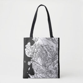Bolsa Tote Mapa da Cidade de Mwanza Tanzânia