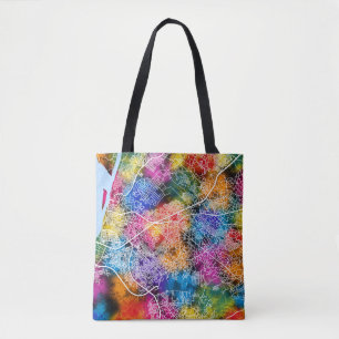 Bolsa Tote Mapa da Cidade de Onitsha Nigéria