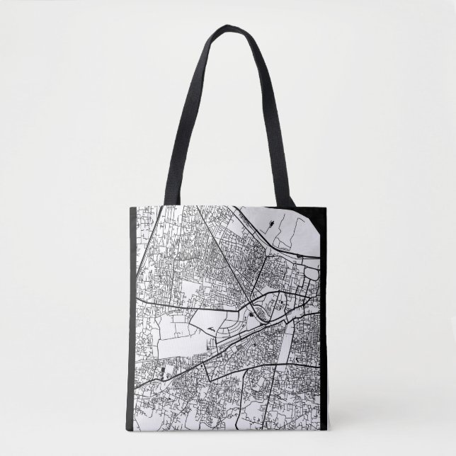 Bolsa Tote Mapa da Cidade de Patna Bihar (Frente)