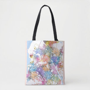 Bolsa Tote Mapa da Cidade de Porto Príncipe Haiti