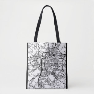 Bolsa Tote Mapa da Cidade de Praga República Checa