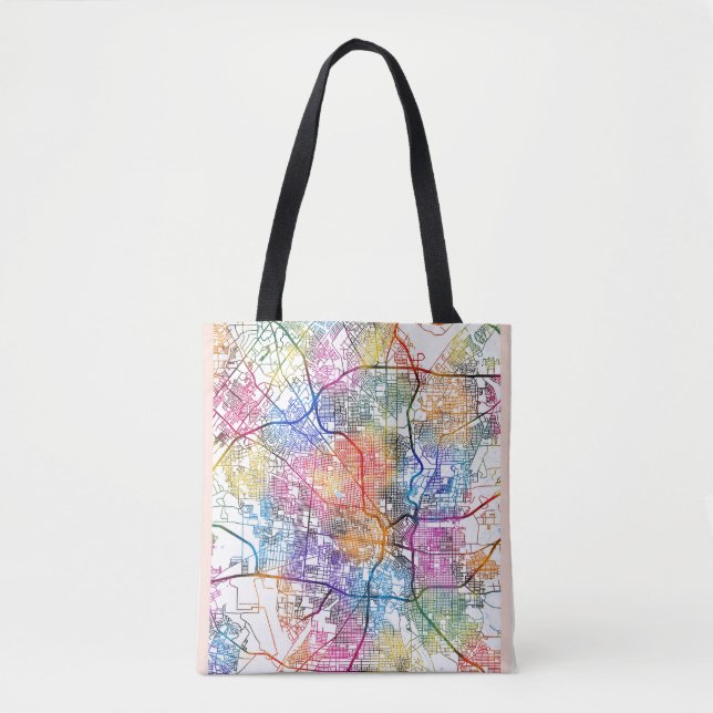 Bolsa Tote Mapa da Cidade de San Antonio EUA (Frente)
