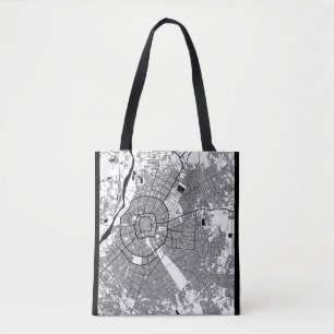 Bolsa Tote Mapa da Cidade de Santa Cruz de la Sierra Bolívia