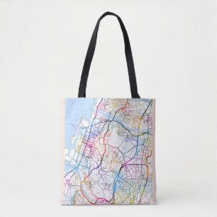 Bolsa Tote Mapa da Cidade de Taichung Taiwan