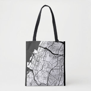 Bolsa Tote Mapa da Cidade de Taichung Taiwan