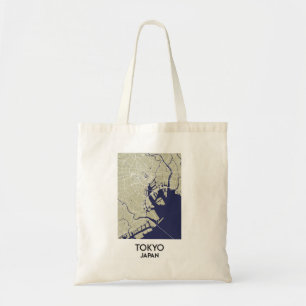 Bolsa Tote Mapa da cidade de Tóquio do Japão