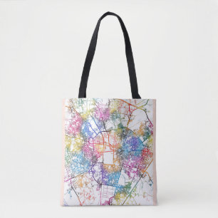 Bolsa Tote Mapa da Cidade de Vadodara Gujarat