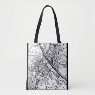 Bolsa Tote Mapa da Cidade de Viena Áustria