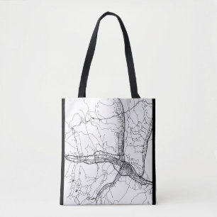 Bolsa Tote Mapa da Cidade de Xining China