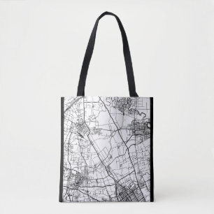 Bolsa Tote Mapa da Cidade de Yancheng China