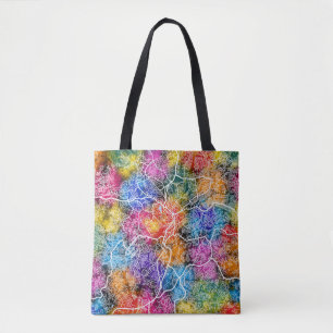 Bolsa Tote Mapa da Cidade de Yaoundé Cameroon