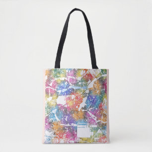 Bolsa Tote Mapa da Cidade do Burkina Faso