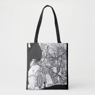 Bolsa Tote Mapa da Cidade do Cabo África do Sul