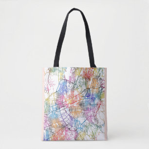 Bolsa Tote Mapa da Cidade do Cazaquistão Almaty