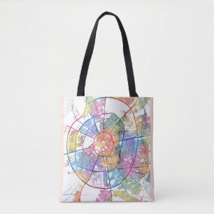 Bolsa Tote Mapa da Cidade do Iraque