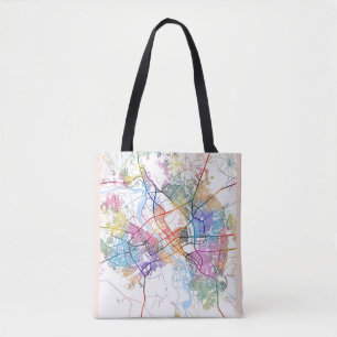 Bolsa Tote Mapa da Cidade do Iraque de Mosul
