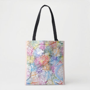 Bolsa Tote Mapa da Cidade do Vietnã de Ho Chi Minh