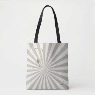 Bolsa Tote Mapa da vintagem das Bahamas. Grunge poster com o