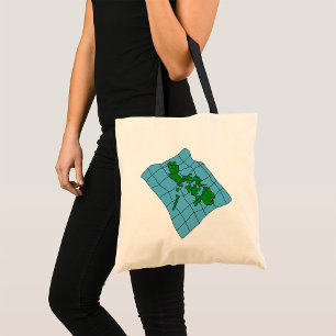 Bolsa Tote Mapa Das Bandas Filipinas