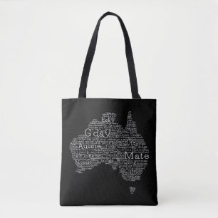 Bolsa Tote Mapa das gírias australianas
