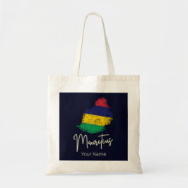 Bolsa Tote Mapa das Ilhas Maurícias - Bandeira Vintage - Ocea