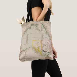Bolsa Tote Mapa de Austrália & de Nova Zelândia