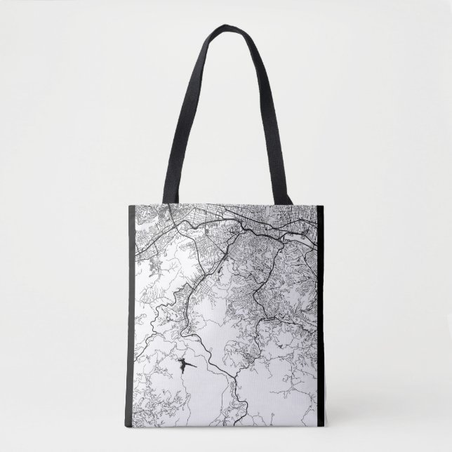Bolsa Tote Mapa de Caracas Venezuela (Frente)