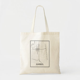 Bolsa Tote Mapa de Carmel-by-the-Sea