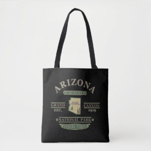 Bolsa Tote mapa de estado de arizona