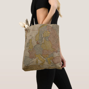 Bolsa Tote Mapa de Europa 1700