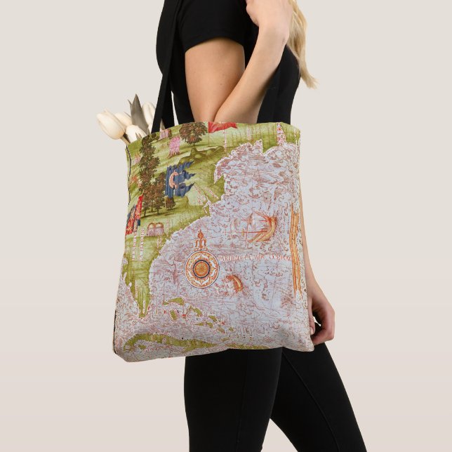 Bolsa Tote Mapa de Florida e das Antilhas (Close Up)