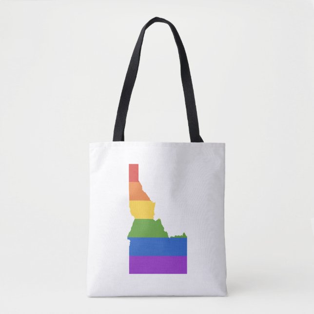Bolsa Tote Mapa de Gay dos EUA| Estado de Idaho (Frente)