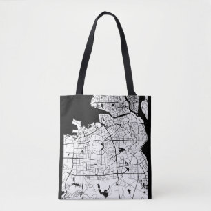 Bolsa Tote Mapa de Haikou China