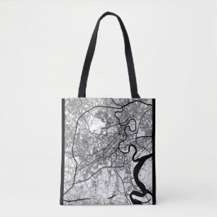 Bolsa Tote Mapa de Ho Chi Minh Cidade Vietnam