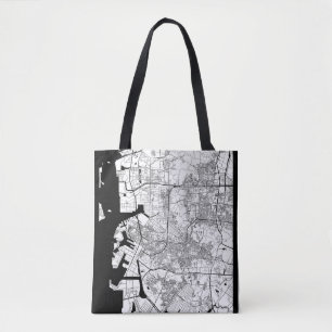 Bolsa Tote Mapa de Incheon Coreia do Sul