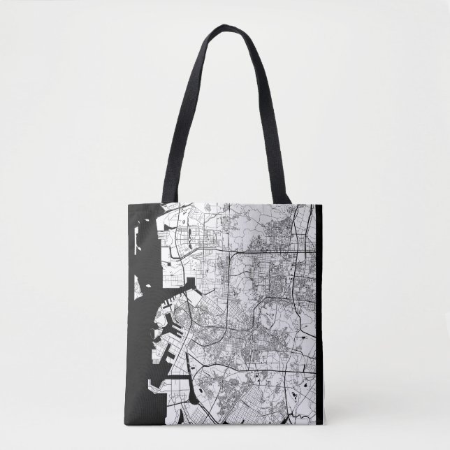 Bolsa Tote Mapa de Incheon Coreia do Sul (Frente)