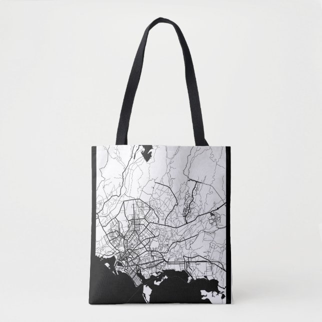 Bolsa Tote Mapa de Karachi Paquistão (Frente)