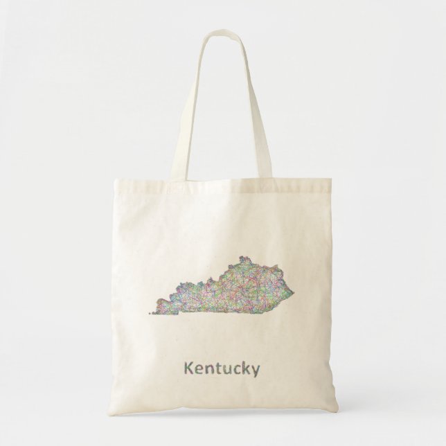 Bolsa Tote Mapa de Kentucky (Frente)