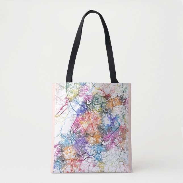 Bolsa Tote Mapa de Lahore Pakistan City (Frente)