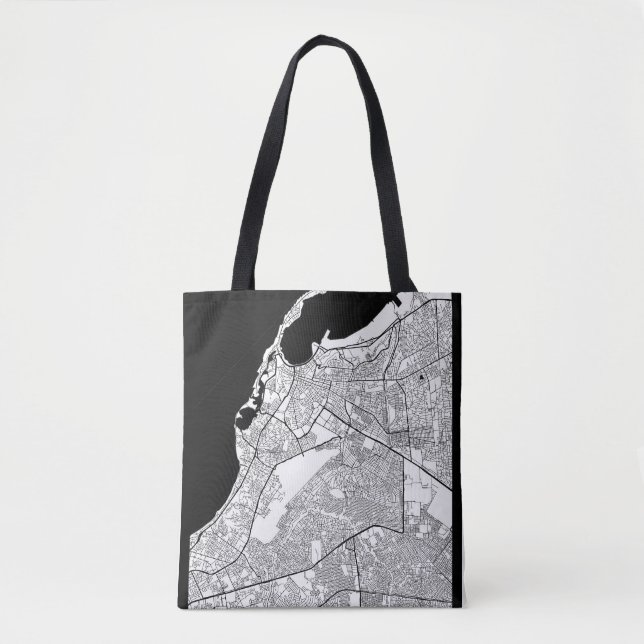 Bolsa Tote Mapa de Luanda Angola (Frente)