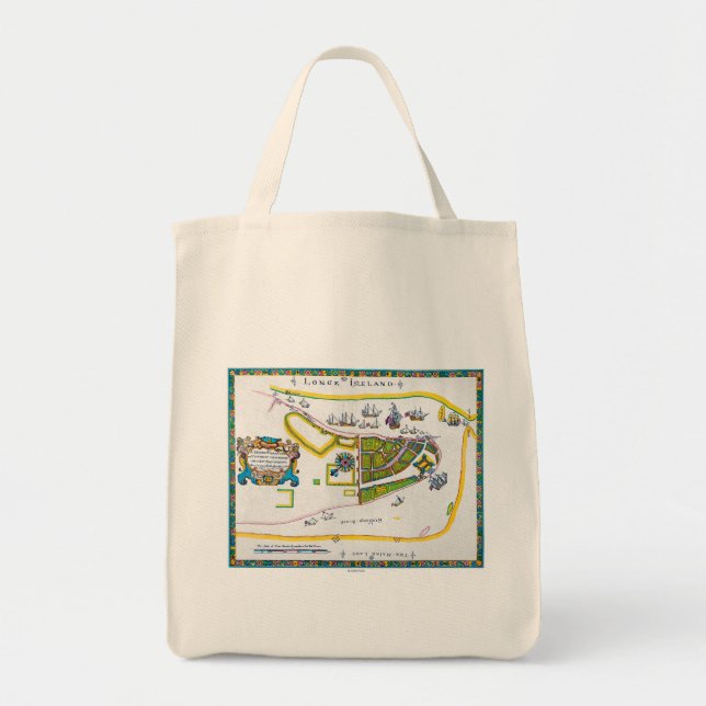 Bolsa Tote Mapa de New Amsterdam, 1661 (Frente)