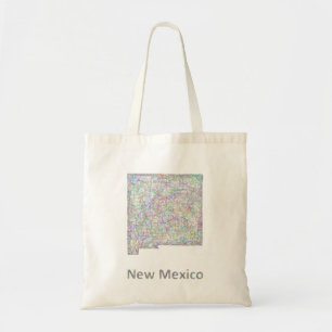 Bolsa Tote Mapa de New mexico